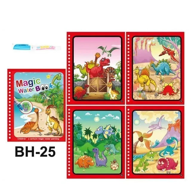 Children Magic Water Drawing Book Reusable Coloring Book Painting Drawing Toys Sensory Early Education Montessori Toys for Kids - Enfance-Heureuse