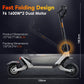HEZZO F6 Electric Scooter 60V 1600W Dual Motors 10inch Off-road Folding Escooter 23AH Lithium Battery Long Range Full Suspension - Enfance-Heureuse