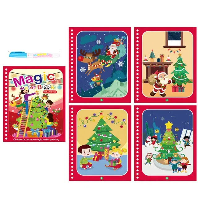 Children Magic Water Drawing Book Reusable Coloring Book Painting Drawing Toys Sensory Early Education Montessori Toys for Kids - Enfance-Heureuse