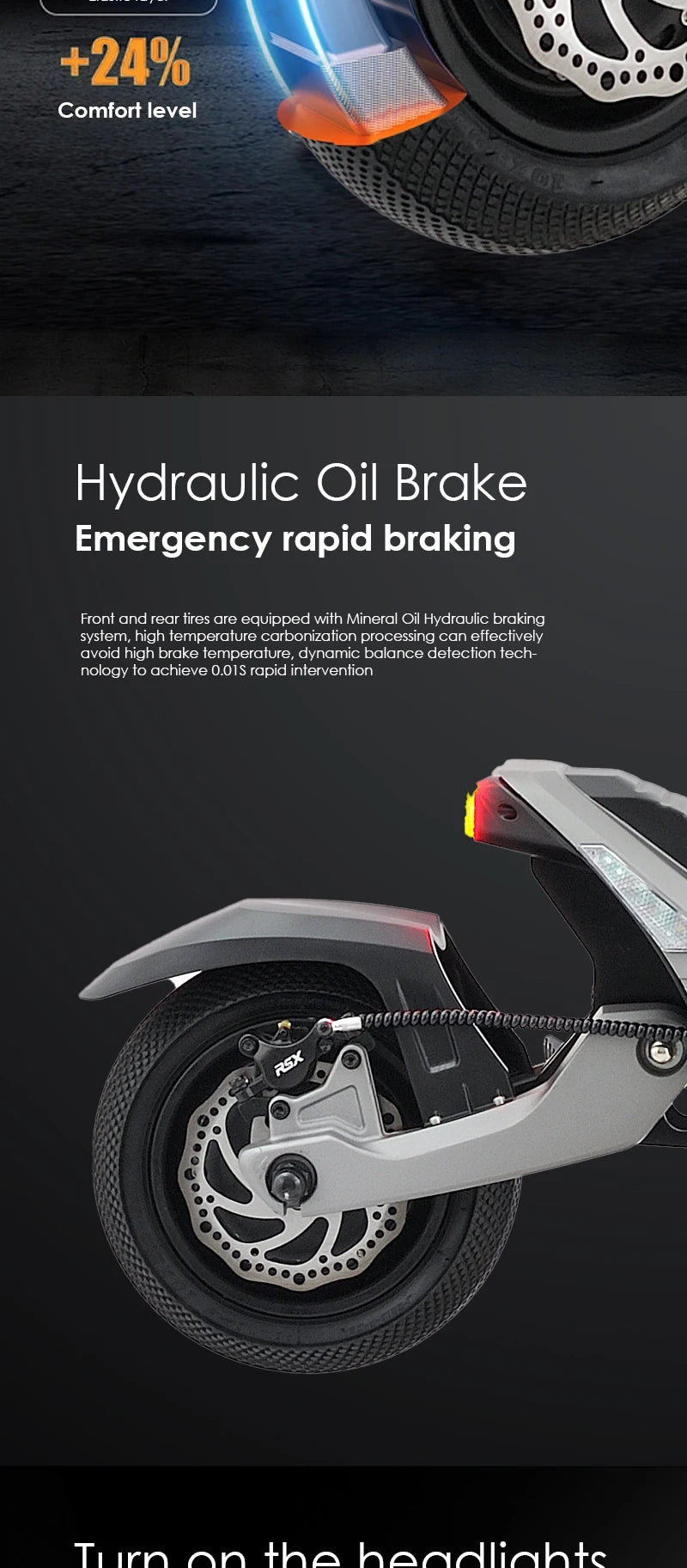 HEZZO F6 Electric Scooter 60V 1600W Dual Motors 10inch Off-road Folding Escooter 23AH Lithium Battery Long Range Full Suspension - Enfance-Heureuse