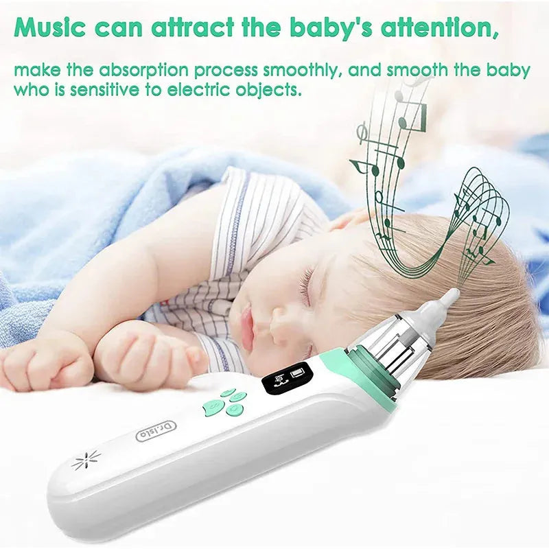 Dr.isla Baby Nose Cleaner Silicone Adjustable Suction Electric Child Nasal Aspirator Safety Convenient Low Noise - Enfance-Heureuse