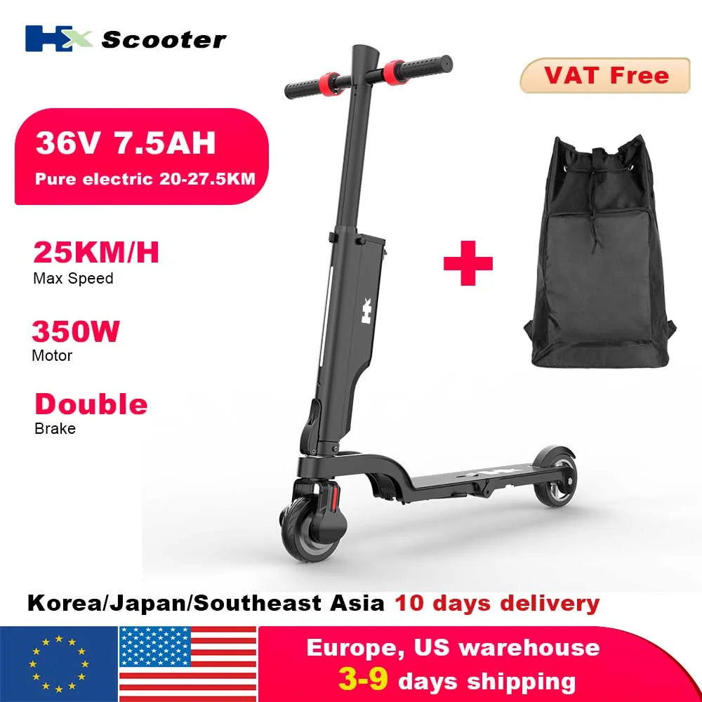 HX X6 electric scooter Foldable 350W 25KM/H Electric scooters 7.5AH 36V E Scooter 5.5 Inch Escooter for Adults - Enfance-Heureuse