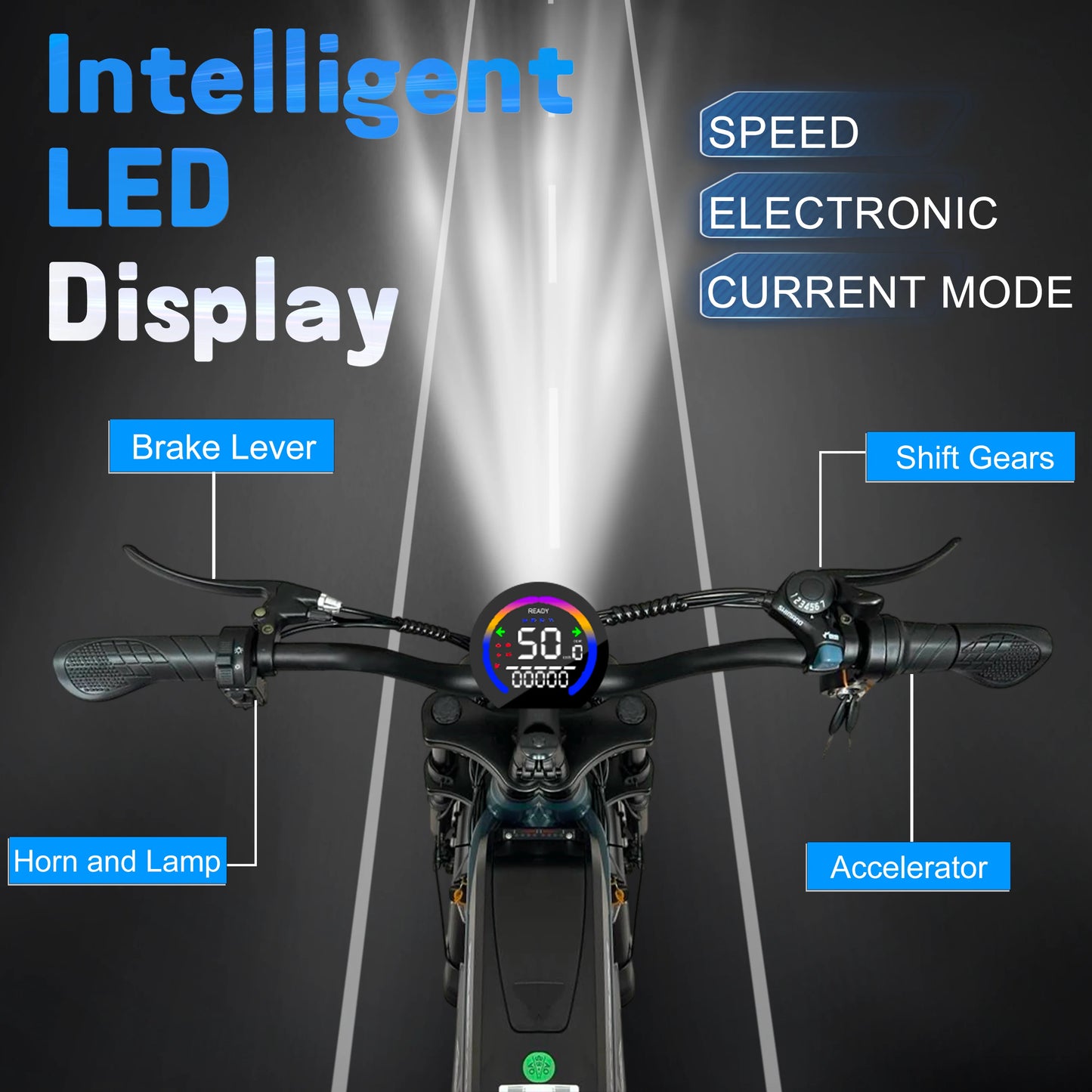 DEEPOWER S7 Off-Road Electric Bike for 1000W Motor Adults Mountain Ebike with 48V 60AH LG Battery All-Terrain Motorcycle Style - Enfance-Heureuse