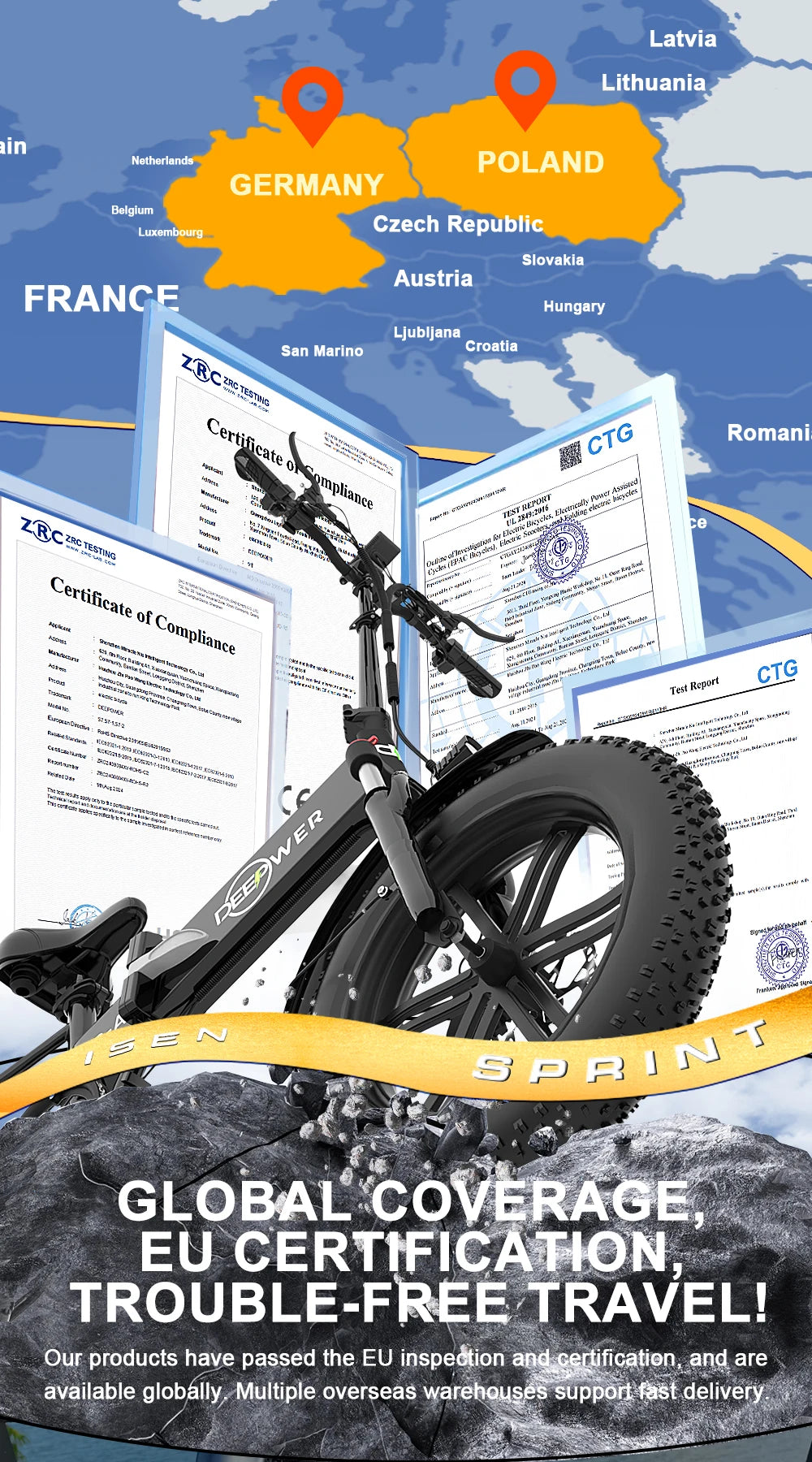 DEEPOWER S7Pro Electric Bike for Adults, 48V, 60Ah,Dual Battery, 20''x4.0 Fat Tires,Snow Mountain E-Bike, 2000W Electric Bicycle - Enfance-Heureuse