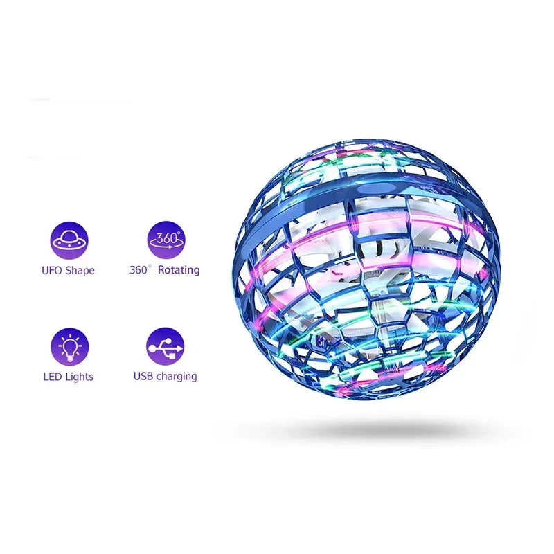 New Kids Toy Flypova Pro Magic Ball Flying Spin Hand Toy Control 360 Degree Rotary Mini Helicopter Children Christmas Gift/Chris - Enfance-Heureuse