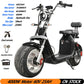 For Adults Citycoco 18 Inch Off-road Fat Tire Max Speed 60-70KM/H 4000 Powerful Motor 2 2heel Detachable Eectric Scooter - Enfance-Heureuse
