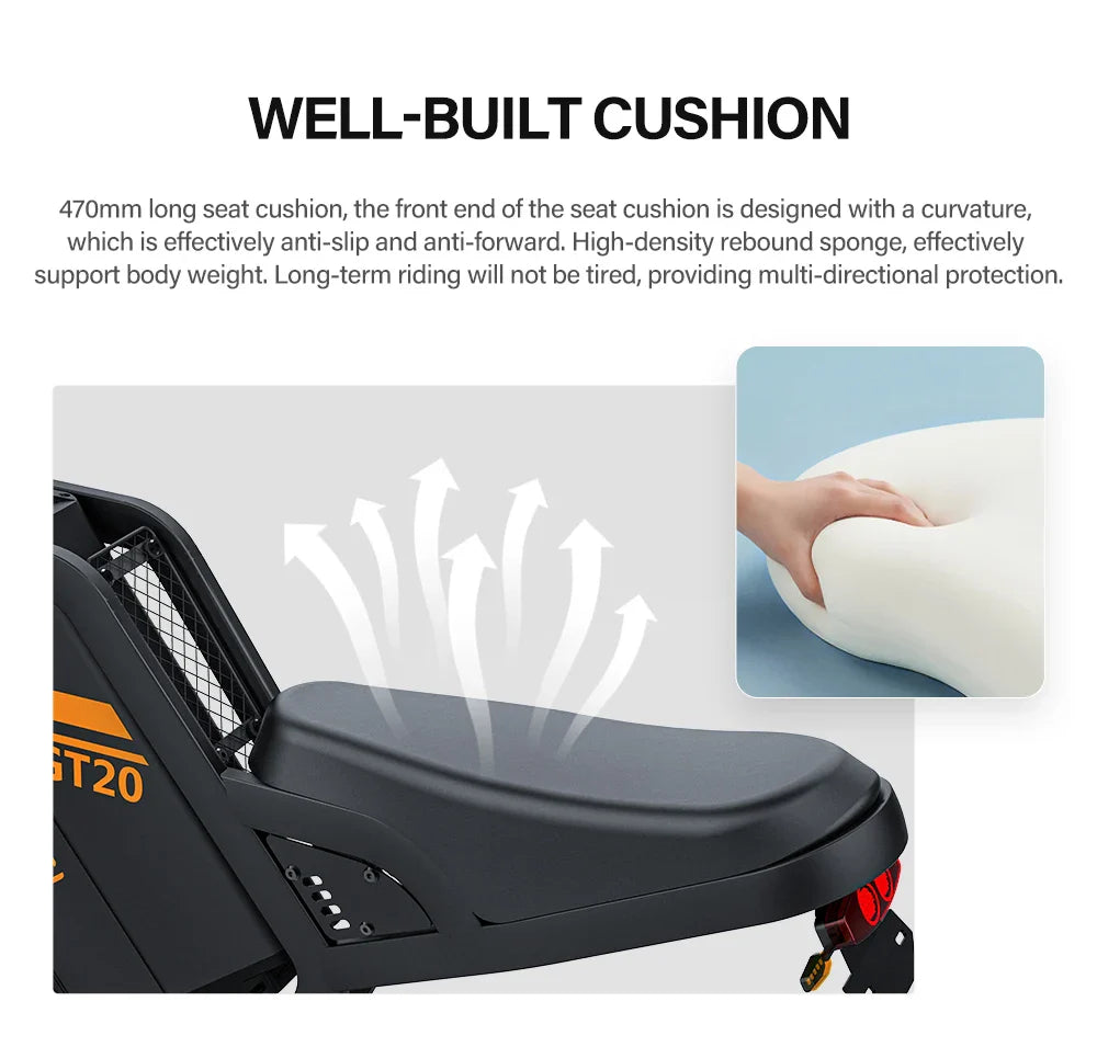 Coswheel Ebike GT20 Vélo électrique pour adulte VTT 20 pouces 48 V Vélo électrique Fatbike Motos pour adultes Drit bike