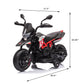 Moto électrique Aprilia 6V pour enfants, rouge, jouet d'entraînement - Enfance-Heureuse