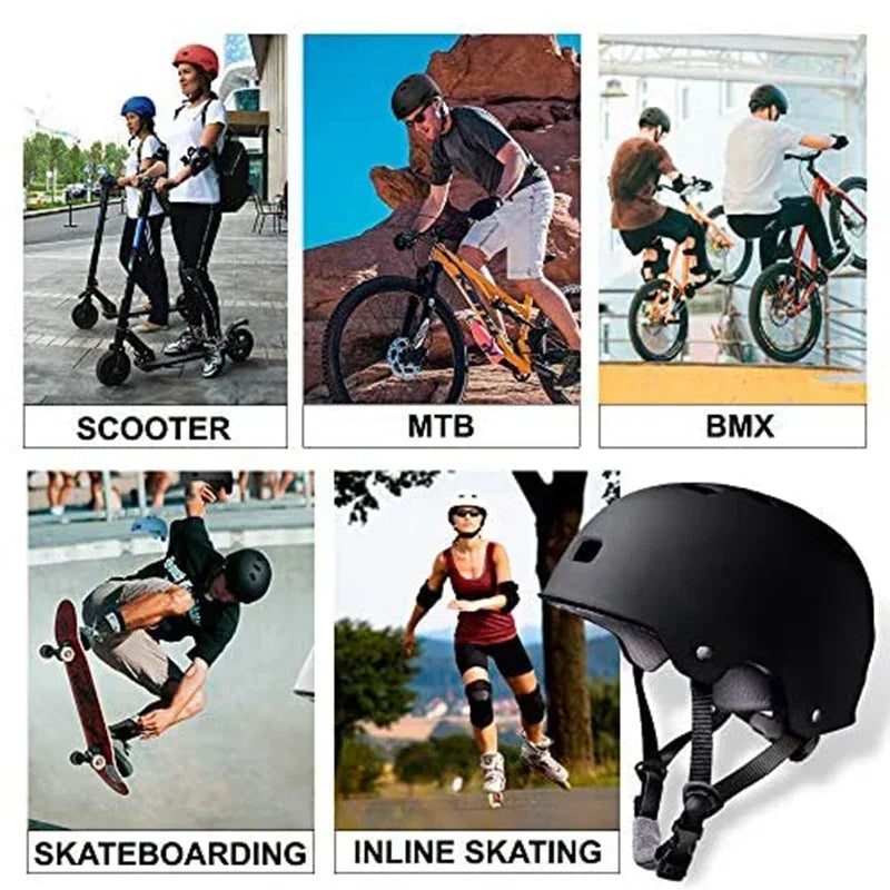Casque skateboard réglable pour adultes, casque vélo pour enfant, ventilation robuste, scooter Liban tisport, - Enfance-Heureuse