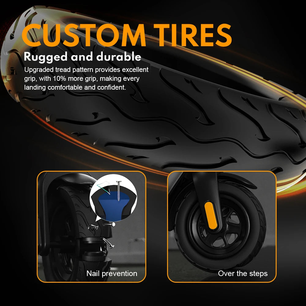 HX X9 Adult Electric Scooter 15.6AH 550W 48V 40KM/H Foldable Electric Kick Scooter 10 Inch E Scooter Electric Skateboard - Enfance-Heureuse