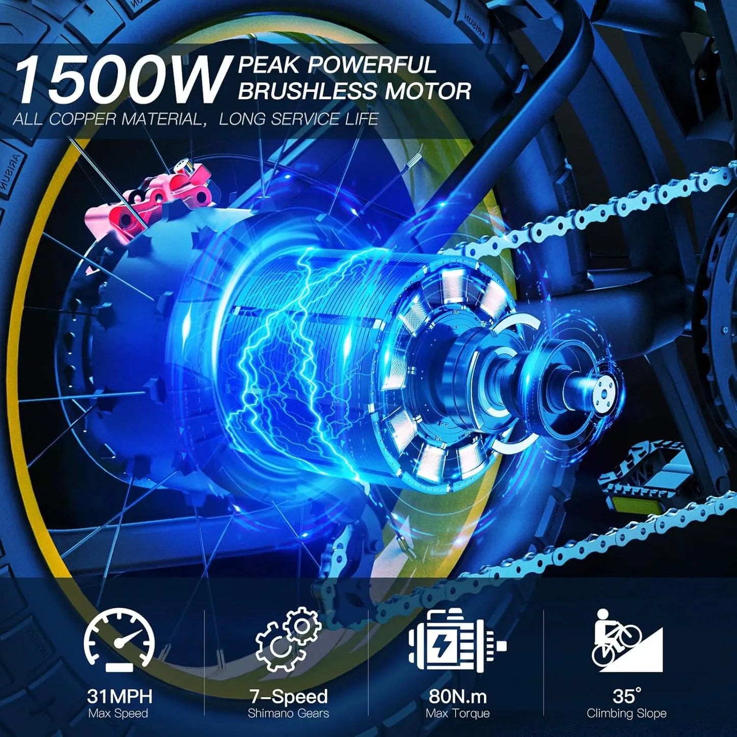 Coswheel Ebike GT20 Vélo électrique pour adulte VTT 20 pouces 48 V Vélo électrique Fatbike Motos pour adultes Drit bike