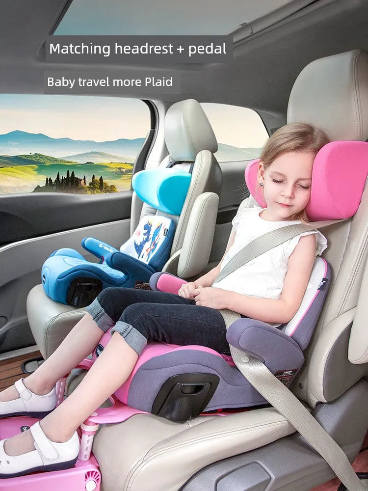 Besbet Children's Car Seat 3-12 Years Old Heightening Insole Car Portable Simple Baby Seat Cushions Isofix - Enfance-Heureuse