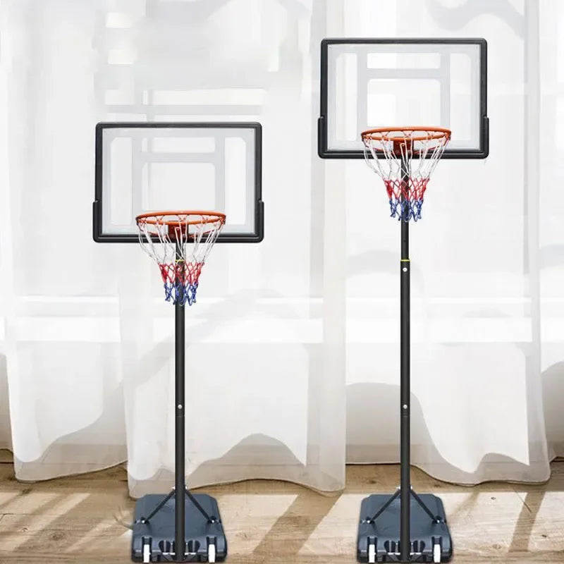 Support de basket-ball réglable pour enfants, CC0182, entraînement mobile, jouet transparent, panneau arrière SJ, recommandé - Enfance-Heureuse
