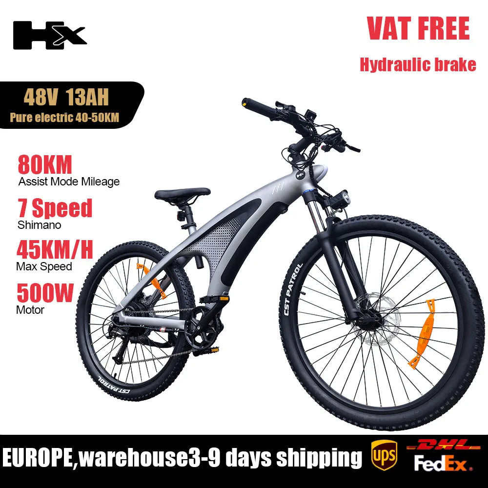 HX Q5 Ebikes 2000W Adults Electric Bike 57KM/H Electric Bicycle 27.5 Inch Removable battery Electric E Bikes Mountain Ebike - Enfance-Heureuse