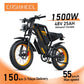 Coswheel Ebike GT20 Vélo électrique pour adulte VTT 20 pouces 48 V Vélo électrique Fatbike Motos pour adultes Drit bike