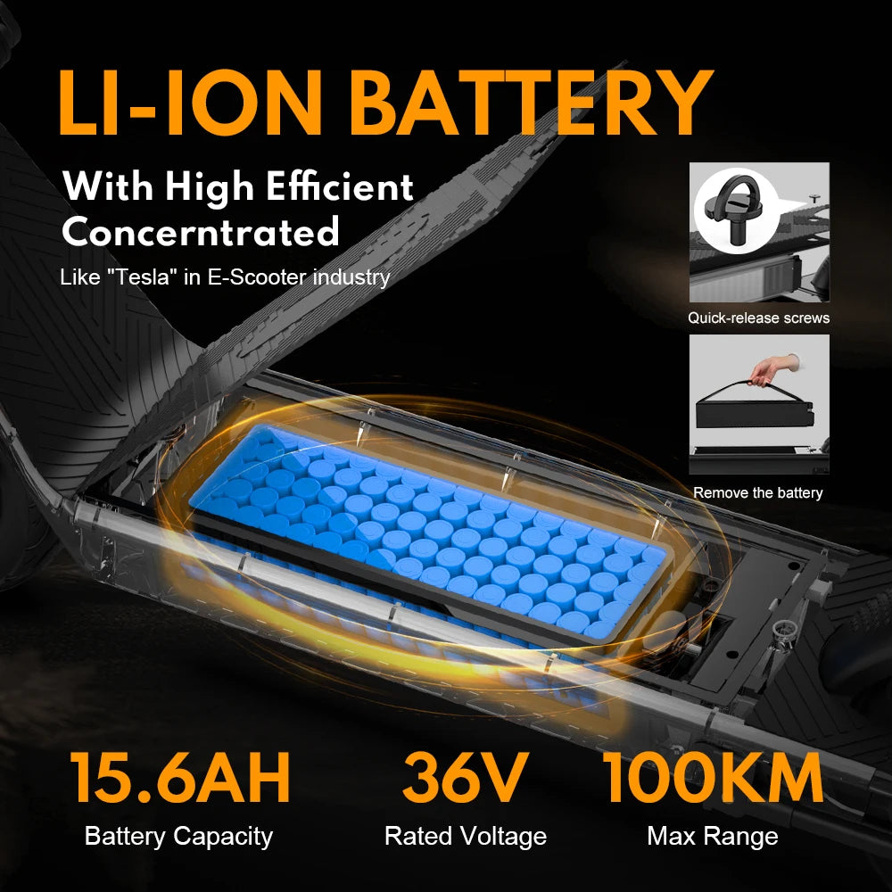 HX X9 Adult Electric Scooter 15.6AH 550W 48V 40KM/H Foldable Electric Kick Scooter 10 Inch E Scooter Electric Skateboard - Enfance-Heureuse