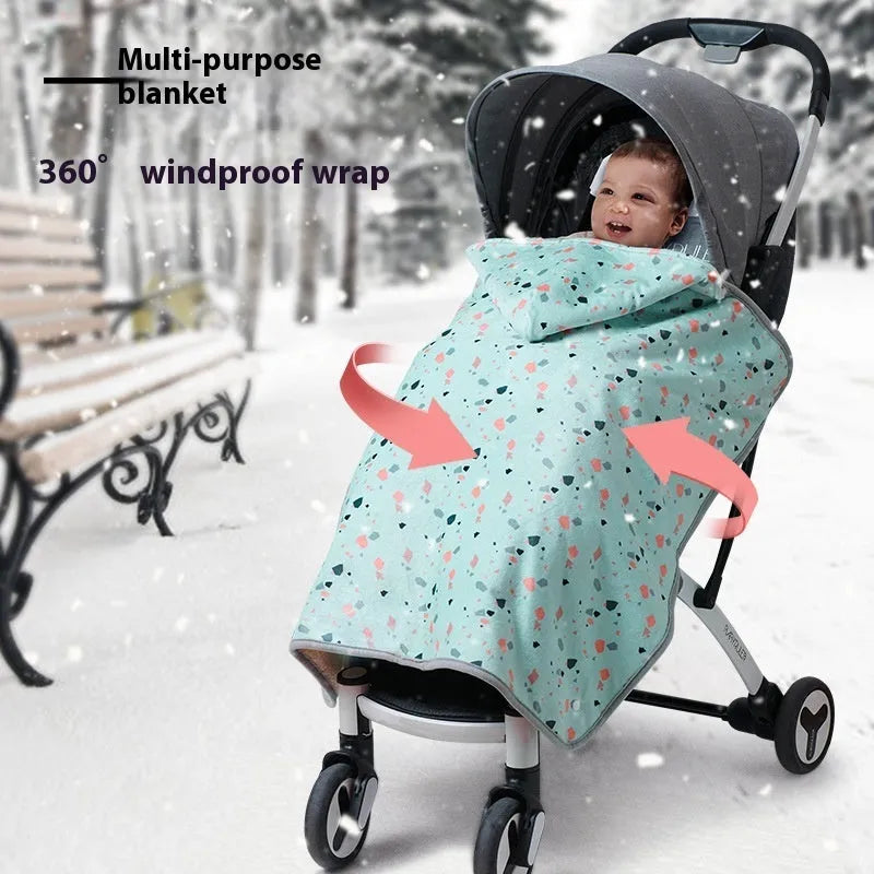 Baby Stroller Windproof And Warm Blanket - Enfance-Heureuse