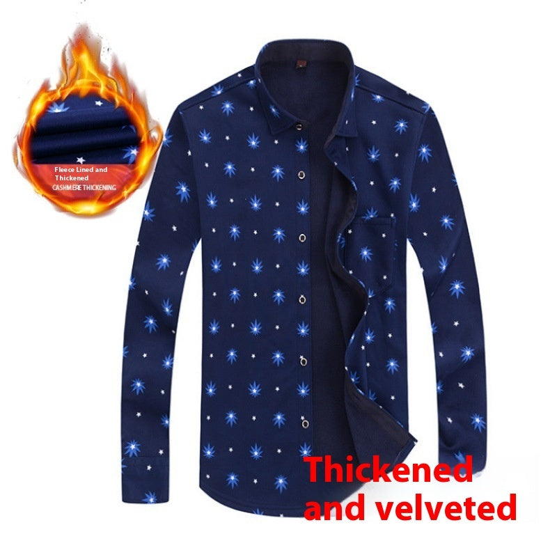Thickened Velvet Padded Shirt Thermal Plaid - Enfance-Heureuse