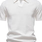 Men's Classic Textured Short Sleeve Polo Shirt - Enfance-Heureuse