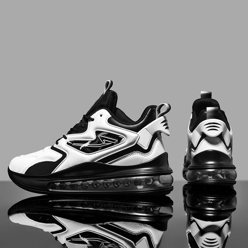 Color-matching Lace-up Air Cushion Sneakers Men's Lightweight Thick-soled Daddy Shoes Fashion Casual Running Sports Casual Shoes - Enfance-Heureuse