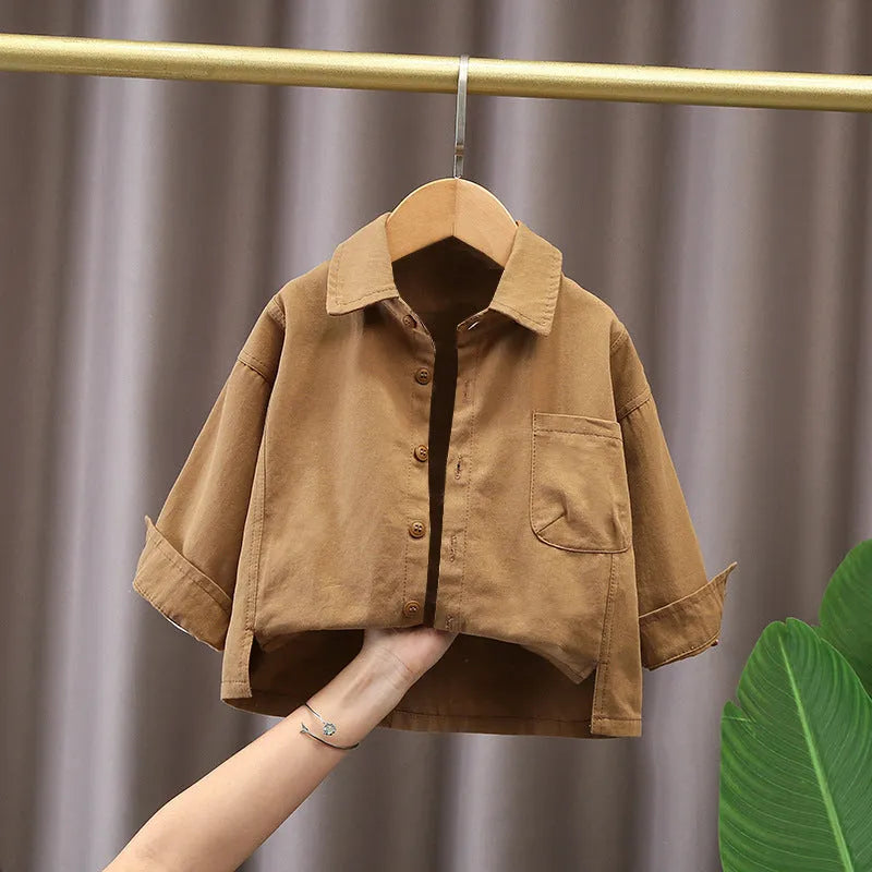 Boys Spring Clothing New Baby Child Clothes Handsome Long Sleeve Three-piece Suit - Enfance-Heureuse