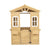 Wooden Outdoor Playhouse For Children With Work Doors, Windows, Mailbox, Flower Pot Stand - Enfance-Heureuse
