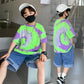 Summer Boys Casual T-Shirt Shorts Set - Enfance-Heureuse