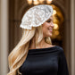 Round Wedding Bridal Elegant Dress Accessories Small Cover Head