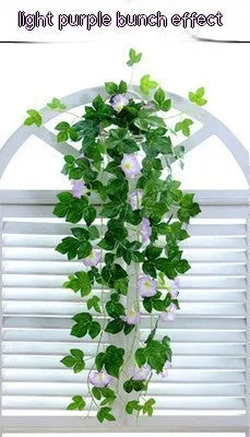 Simulation Plant Morning Glory Ratten For Wall Hanging Decoration - Enfance-Heureuse
