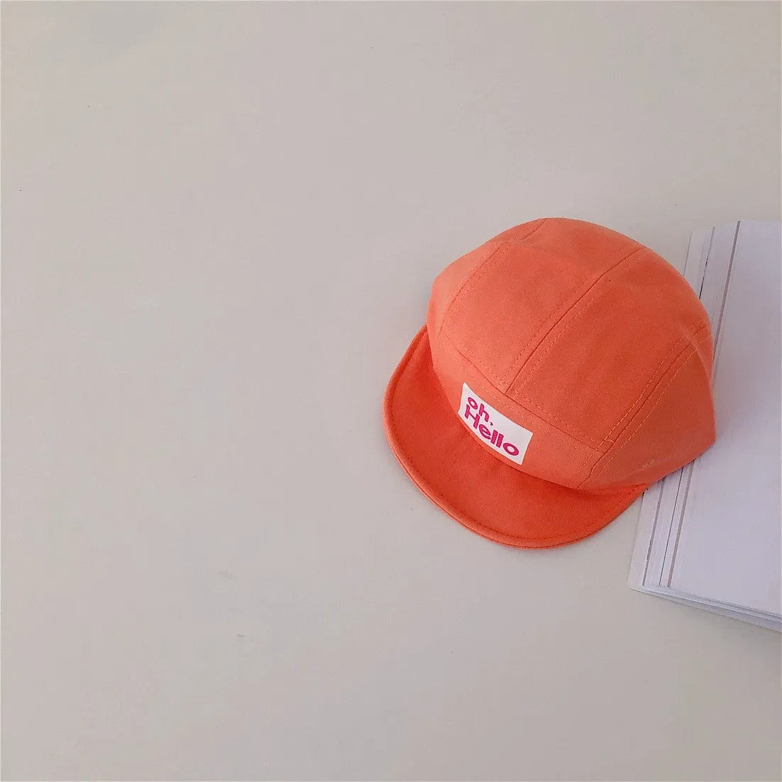 South Korea With The Same Paragraph Pressure Rubber Letters Children's Soft Brim Duck Tongue Hats - Enfance-Heureuse