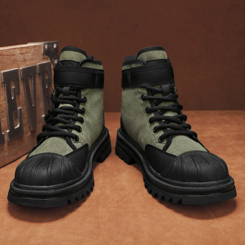 Shell Toe Thick Bottom Work Shoes Men's Boots - Enfance-Heureuse