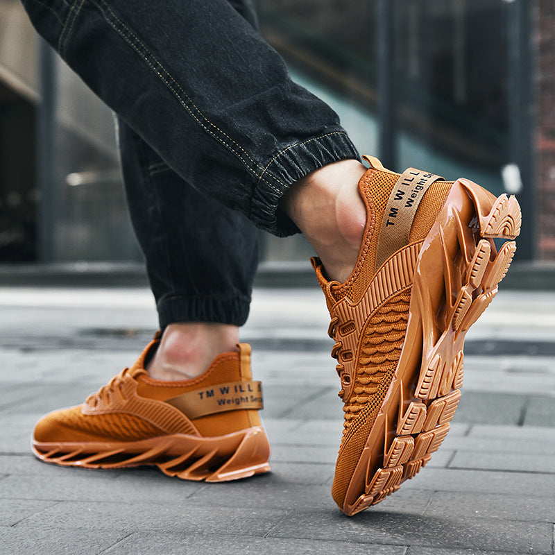 Fashion Blade Flying Woven Scale Trendy Sneakers - Enfance-Heureuse