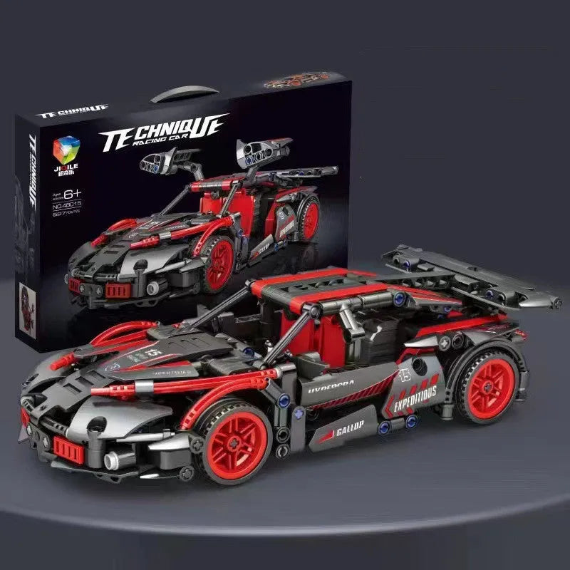 Jouets éducatifs de modèle de course assemblés pour enfants