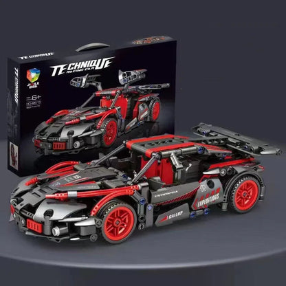 Jouets éducatifs de modèle de course assemblés pour enfants