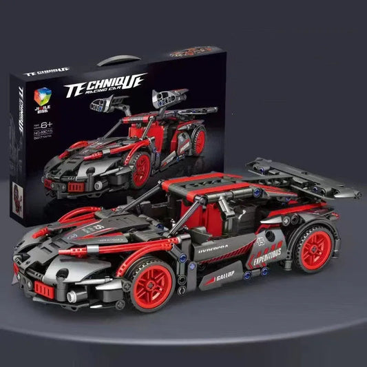 Jouets éducatifs de modèle de course assemblés pour enfants