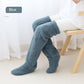 Over Knee High Fuzzy Long Socks Winter Warm Cold Leg Knee Joint Cold-proof Stockings Home Floor Sleeping Socks - Enfance-Heureuse