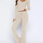 V-Neck Long Sleeve Top and Pants Set - Enfance-Heureuse