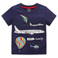 Summer Children's Cute Printed Embroidered Short-sleeved Cartoon T-shirt - Enfance-Heureuse