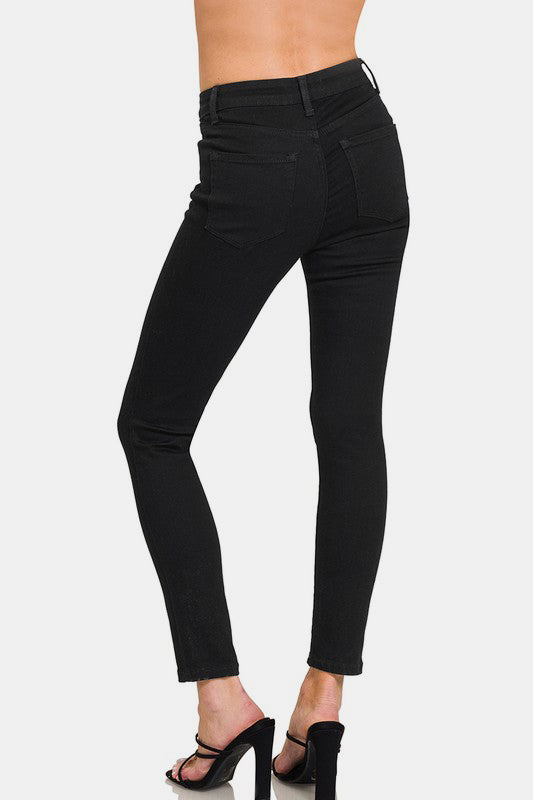 Zenana High Rise Skinny Jeans with Pockets - Enfance-Heureuse