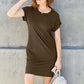 Basic Bae Full Size Round Neck Short Sleeve Dress with Pockets - Enfance-Heureuse