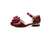 Big Kids' Hollow Velcro Patent Leather Shoes With Bow - Enfance-Heureuse