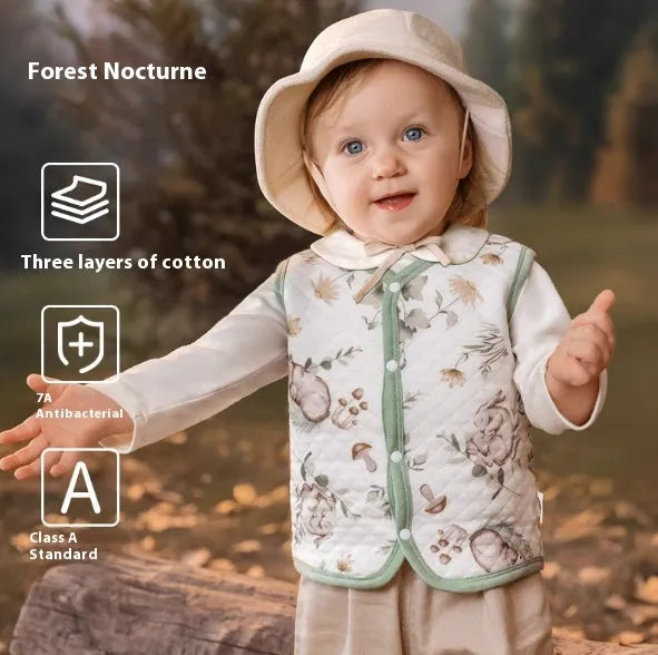 Made Of Pure Cotton For Warmth Vest - Enfance-Heureuse