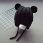 Chapeau de protection auditive en laine pour bébé et enfant, version coréenne, 1 chapeau pour garçon, nouveau style, 2 chapeaux pour fille