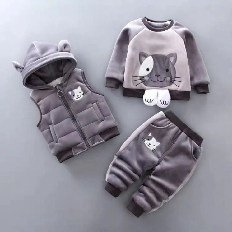Children's Clothing Baby Three Piece Set - Enfance-Heureuse