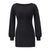 Knit Bottoming Long-sleeved Ribbed Sexy Slim Dress - Enfance-Heureuse