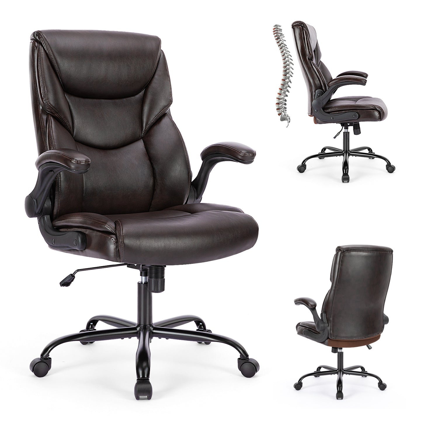 PU Leather Office Chair - Enfance-Heureuse