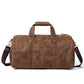 Vintage Crazy Horse Leather Men's Travel Bag - Enfance-Heureuse