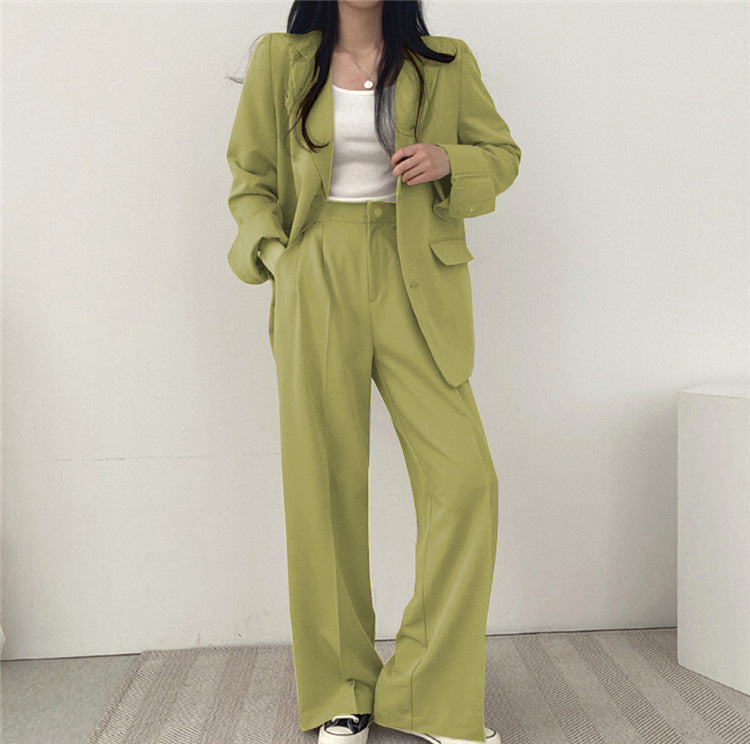 Korean Style Casual Suit Set Women - Enfance-Heureuse