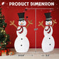 Lighted Snowman Christmas Yard Decorations, Pre-lit Snowman And Birds With 170 LED White Lights And Stakes For Xmas Outdoor Holiday Indoor Decor Lighted Holiday Displays - Enfance-Heureuse