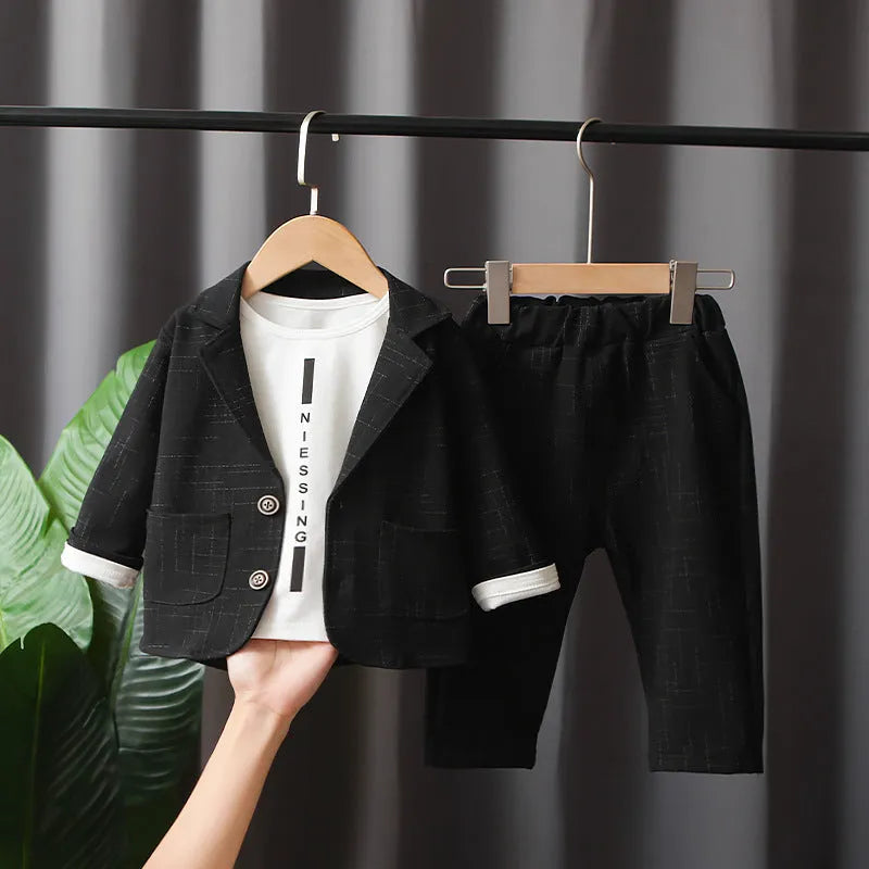 Costume deux pièces pour garçon Vêtements pour enfants Printemps et automne